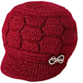 Miniatyrbillede 5 af 5: Baret Huer til Kvinder Blød Varm Hæklet Strikkede Baretter Atumn Vinter Hue Hue Mode Strikkede Kalot Elegant Græskar Hat（One Size，Lilla 2）