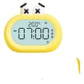 Stor mun väckarklocka mini tecknad barn intelligent multifunktionell snooze LED-klocka elektronisk liten väckarklocka