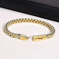 Miniatyrbillede 4 af 5: Rustfrit stål retro vintage kæde stil klassisk plain biker fest strand armbånd