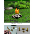 Miniatyrbillede 2 af 2: Harpiks Mos Mikro Landskab Dekoration Udendørs Fe Miniature Have Dværg Ornamenter Håndværk