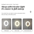 Miniatyrbild 2 av 5: Led-läslampa Röststyrning Usb-lampa Smart Nattlampa För Sovrum