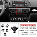 Miniatyrbillede 2 af 5: Elegant Bil Mobiltelefonholder Til Mazda Cx-4 Cx-5 Cx-8 2013-2022 Luftventilationsbeslag（Sort-02）