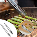 Miniatyrbillede 4 af 5: Lange rustfrie ståltænger køkkenbrød madlavning servering BBQ steak clip（9 in）