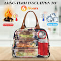 Miniatyrbild 3 av 5: Liangnv Lunchväska Kvinnor Isolerad Lunchbox Vattentät Lunchtote Termisk Lunchkylare Mjuk Foder Lunchväskor För Flickor Dam Vuxna Arbete/högskola/p