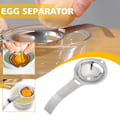 Miniatyrbillede 1 af 5: Æggehvide-blomme-separator i rustfrit stål til bagning (som vist)