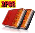 2 st Trailer Bakljus LED Bakljus Universal Vattentät Bromsljus