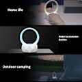 Pikkukuva 5 / 5: Tunnelmavalaisin Yöpöytälamppu - Värikäs Yölamppu Bluetooth-kaiutin Koti Älykäs Langaton Pöytälamppu - Lahja Mini Subwoofer Bluetooth-ääni