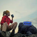Pikkukuva 1 / 5: Langaton Bluetooth-kaiutin, radio, ulkoiluun, urheiluun, kannettava, stereot