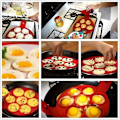 Miniatyrbillede 5 af 5: Pandekageform maker Mini pandekageform maker Non-stick silikone bageform rund form silikone æg ringe muffin hjerte pandekageform form