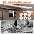 Miniatyrbillede 8 af 8: 2 stk. bordklemme kopholder, kopholder til kopper op til 3,74 tommer