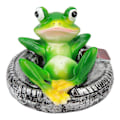 Miniatyrbillede 1 af 5: 2024 Frødam Ornamenter Harpiks Farveægte Nem Flyde Vand Flydende Frø Have Statue til Hjem Have Have Frø Ligger På Dæk