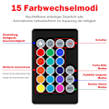 Miniatyrbild 3 av 8: Vattentäta LED-lampor, 5 set med färgglada IP68 vattentäta poollampor
