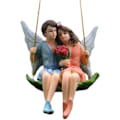 Miniatyrbillede 1 af 5: Hjemmehave Ornamenter Havepar Statuette Miniture Fehave Suspenderende Ornament
