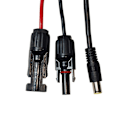Miniatyrbild 5 av 5: Solcellsanslutningskabel till DC 8 mm adapterkabel 1,8 m med DC5,5x2,5 mm omvandlare för bärbar backup GZ (som visas)
