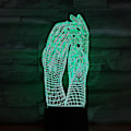 Miniatyrbild 2 av 2: Handshake 3D LED nattlampa sovrum bordslampa färgförändring