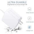 Miniatyrbillede 3 af 5: 60W Mac Book Pro-oplader - Udskiftning 60W T-Tip Mac-oplader Gammel Mac Book-oplader, Universal strømadapter L-type Kompatibel med Mac Book Pro 13 tommer
