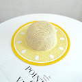 Miniatyrbilde 4 av 5: Dww-Gul-Jente Halmhatter, Barnas Sommer Solhatt for Strandtur, Fotturer