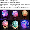 Miniatyrbillede 3 af 5: 3D Galaxy Natlampe 16 Farver Fjernbetjening & Touch Control LED Måne Rumlampe