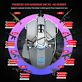 Miniatyrbillede 5 af 5: Spil Mekanisk Defineret USB Kablet 6400 Dpi Justerbar Pc Gaming Mus 9 Knapper Programmering Super Mus Ergonomi | Mus