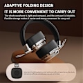 Miniatyrbilde 4 av 5: Bluetooth 5.3 Retro Trådløst Headset Tung Bass Hodetelefoner Mobil Datamaskin Multifunksjonelt Headset,A（Kul Svart）
