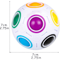 Miniatyrbilde 2 av 4: Magisk regnbueball Fidget Ball, puslespill Speed Cube pedagogisk 3d puslespill Fidget-leketøy for barn voksne