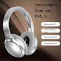 Pikkukuva 3 / 5: Langattomat kuulokkeet Bluetooth 5.3 Kuulokkeet 40 mm:n ajuri Nopea lataus Mikrofonilla Aktiivinen melunvaimennus Kuulokkeet, C（Musta）