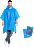 2-pack regnponcho för dam och herr med dragsko huva för vuxna