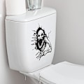 Miniatyrbillede 4 af 5: Dww-Halloween kranium cass mand badeværelse klistermærker badeværelse toilet klistermærker hjem væg klistermærker klistermærker