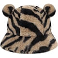 Miniatyrbild 1 av 5: Grodahatt för Vuxna Bomullshatt Grodhatt Fiskare Strandfestival Solhatt Klä upp sig Fest Grodhatt Khaki Zebra Björnöra -