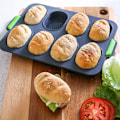 Miniatyrbild 1 av 5: Minibaguettebakplåt, brödkrispningsbricka, non-stick perforerad form, för brödkrispningsbricka, limpbakform