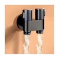 Miniatyrbilde 3 av 5: Mini Multifunksjonell Kran Messing 1 Inn 2 Ut Dobbel Kontroll Vaskemaskin Krom Kran For Vask M