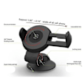 Miniatyrbillede 4 af 5: 360 graders roterende justerbar telefonholder bredde universel mobiltelefonholder sort stativholder