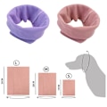 Miniatyrbillede 4 af 5: Skønhedsørevarmere til katte og hunde, varme, støjreducerende, højelastiske, bløde og lydisolerede ørevarmere til kæledyr（M，Pink）