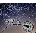 Miniatyrbilde 1 av 2: Dansende fe Dandelion Statue Ornament Stakes Dandelion B