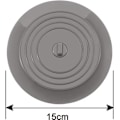 Miniatyrbild 5 av 8: Köksho Strainer Set Universal Silikon Avloppsplugg Skydd Avloppsplugg Köksmatsmullekollektor – Grå