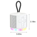 Miniatyrbillede 3 af 5: Bærbar Bluetooth-højttaler (én størrelse, hvid)