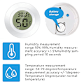 Miniatyrbillede 2 af 4: 3 stk. Indendørs termometer hygrometer med Celsius C LCD-display til luftfugter