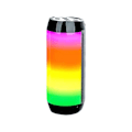 Miniatyrbild 2 av 5: Högtalare Pulses 4:e generationens Bluetooth-högtalare utomhus bärbar färgglad ljusinsats FM Bluetooth-ljud dubbelhögtalare（Fri storlek，Svart）