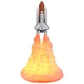 Rakettlampe 3d-utskrift 3d-dekorasjon nattlys romfergelampe USB-oppladbar