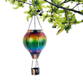 Miniatyrbilde 1 av 8: Varmtluftballong solcellelys, utendørs jern glass lysekrone, hage dekorative lys, IP55, LED solcellelysekroner, LED solcellelys