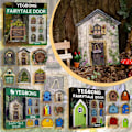 Miniatyrbild 4 av 10: 6 st Elf Gate Fairy Gate Trä Elf Gate Barnrum Fantasy Elf Gate Trädgårdskonst Trädgårdsskulptur 3#
