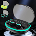 Miniatyrbild 2 av 5: Nya In Ear Bluetooth-hörlurar Dubbelläge 5.3Version Privat Modell Hörlurar Ultralång Batteritid Digital Display Musik Bluetooth-hörlurar