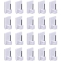 Miniatyrbild 2 av 4: Självhäftande krokar gardinkrokar för nätgardinstänger, 20-pack, vit