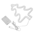Miniatyrbilde 3 av 5: 2024 Jul Neon Skilt Juletre Form Neon Lys USB Dekorativt Nattlys for Skrivebord Vegg Display