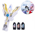 Miniatyrbild 4 av 5: Ultraman Trigger Guts Spark Lens för barn, Geed Decker Zero Three Key Lightsaber, Leksaker för barn, 3 delar（Som visas）