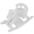 Miniatyrbillede 4 af 5: 1£º12 Træ Dukkehus Hest Gynge Miniature Stol Møbler Model Dekoration Tilbehør