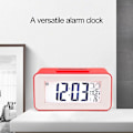 Miniatyrbild 3 av 5: Multifunktionell elektronisk digital snooze väckarklocka Mini LED bakgrundsbelysning Digital elektronisk barnklocka med kalender temperatur Smart digital bordsal