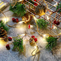 Miniatyrbild 4 av 5: Juldekoration Julbelysning Safflor Röd Frukt Dekorationsljus Jul Hem Högtidsljus