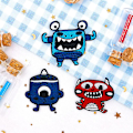 Miniatyrbilde 3 av 5: Dww-6 broderte og strykemerker med søte og sære design for sying og dekorering av klær, ryggsekker, jeans og hatter