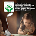 Miniatyrbild 5 av 6: USB Uppladdningsbar Batteriklämlampa, Dimbar Ögonskydd Skrivbordslampa, Touchkontroll (1 Förpackning)